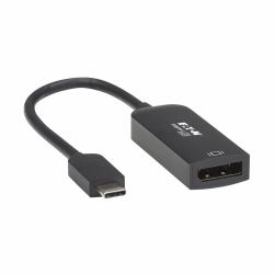 Tripp Lite U444-06N-DP8B USB-C to DisplayPort Active Adapter Cable with Equalizer [M/F], UHD 8K, HDR, DP 1.4, Black, 6 in. [15.2 cm] 