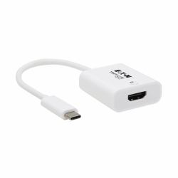 Tripp Lite U444-06N-HD8KW USB-C to HDMI Adapter [M/F] - 8K, HDR, 4:4:4, HDCP 2.3, White 