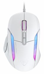 Turtle Beach Kone II Arctic White – Wired Ergonomic RGB Gaming Mouse, 26K DPI Optical Sensor, 100M Click Life Optical Switches, 23 Customizable Inputs, 4D Scroll Wheel, Pure PTFE glides 