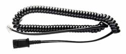 V7 BL-02+P telephone cable 2 m Black 