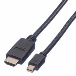 VALUE Mini DisplayPort Cable, Mini DP-HDTV, M/M, 3 m 