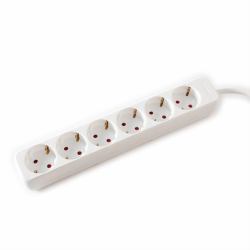 Value 19.99.1081 power extension 3 m 6 AC outlet[s] Indoor White 