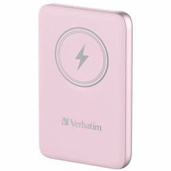 Verbatim Charge 'n' Go Magnetic Wireless Power Bank 10000mAh Pink 