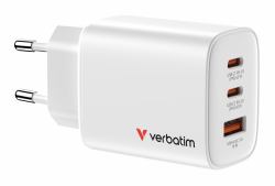 Verbatim Essentials GaN Charger 65W EU plug White 