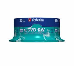 Verbatim DVD-RW Matt Silver 4.7 GB 25 pc[s] 
