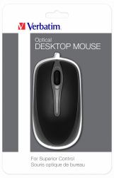 Verbatim 49019 mouse Office Ambidextrous USB Type-A Optical 1000 DPI 