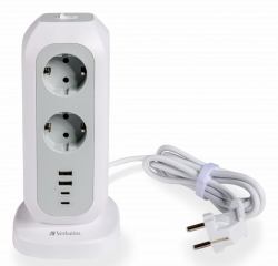 Verbatim 49547 power extension 11 AC outlet[s] Indoor White 