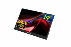 Verbatim 49590 computer monitor 35.6 cm [14"] 1920 x 1080 pixels Full HD LCD Black 