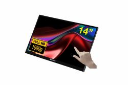 Verbatim 49591 computer monitor 35.6 cm [14"] 1920 x 1080 pixels Full HD LCD Touchscreen Black 