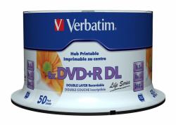 Verbatim 97693 blank DVD 8.5 GB DVD+R DL 50 pc[s] 