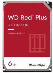 Western Digital WD Red Plus NAS Hard Drive - WD60EFRX - Hard drive 6 TB - internal 3.5" SATA 6Gb/s buffer: 64 MB for My Cloud EX2 EX4 PR2100 PR4100 - Warranty: 12M