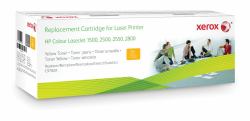 Xerox Yellow toner cartridge. Equivalent to HP C9702A/Q3962A. Compatible with HP Colour LaserJet 1500, Colour LaserJet 2500, Colour LaserJet 2550, Colour LaserJet 2820/2840 
