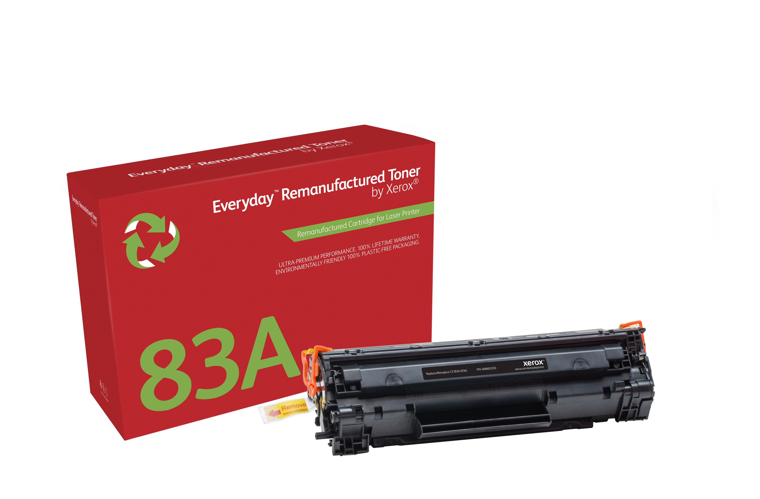 Xerox 006R03250 - Xerox Black toner cartridge. Equivalent to HP CF283A.  Compatible with HP LaserJet M125/M125NW, LaserJet M127, LaserJet M201,  LaserJet M225