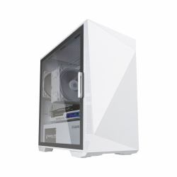 Zalman Z1 Iceberg White - mATX Mid Tower PC Case/Pre-installed fan 2 x 120mm in Mini Tower 