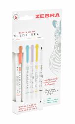 Zebra MILDLINER 5 Pack Warm