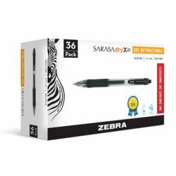Zebra Pen SARASA dry X20 Retractable gel pen Black 36 pc[s] 