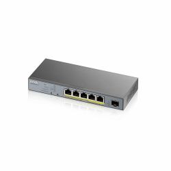 Zyxel GS1350-6HP Managed L2 Gigabit Ethernet [10/100/1000] Power over Ethernet [PoE] Grey 