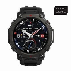 Amazfit T-Rex 3 Pro 3.81 cm [1.5"] AMOLED 48 mm Digital 480 x 480 pixels Touchscreen Black Wi-Fi GPS [satellite] 