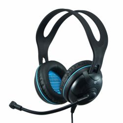 Andrea Communications EDU-455 Headset Wired Head-band Office/Call center USB Type-A Black, Blue 