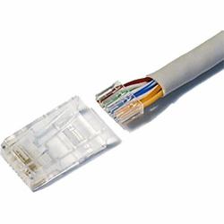 Cablenet Cat6 RJ45 UTP 50u Crimp Plug Stranded [2 Part] 
