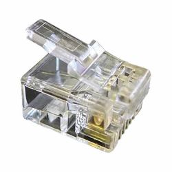 Cablenet RJ12 6P6C 24-26AWG Crimp Plug Stranded 