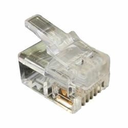 Cablenet RJ11 6P4C 24-26AWG Crimp Plug Stranded 