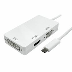 Cablenet 15cm USB 3.1c - HDMI, DVI and VGA Adaptor 