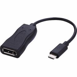 Cablenet 20cm USB 3.1c Male-DisplayPort Female 1.2 4Kx2K30Hz Tailed Blk Active 