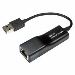 Cablenet USB 2.0 - Ethernet 10/100 Black Adaptor 