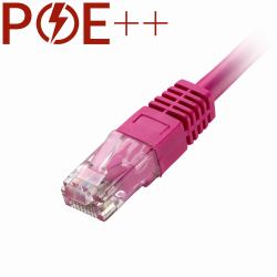 Cablenet 5m Cat6 RJ45 Pink U/UTP PVC 24AWG Flush Moulded Booted Patch Lead 