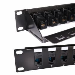 Cablenet 16 Port Cat5e UTP 1u Coupler Panel 