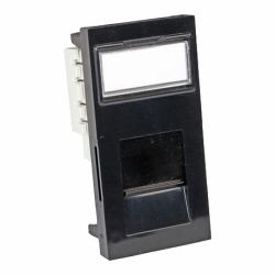 cablenet CNL 25x50mm C6 UTP Flat MODULE Bk