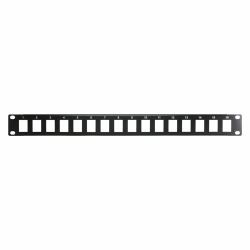 Cablenet 16 Port 1u AV Black Patch Panel 
