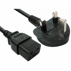 cablesdirect Cables Direct RB-293WH power cable Black 2 m Power plug type G C19 coupler 
