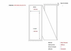 Capture SHIPLABEL102X192-FF2 printer label White 