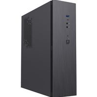 CiT S8i SFF Micro-ATX PC Case - 8.3L Compact Desktop Chassis, Brushed Front, 1 x 80mm Fan, 2 x USB 3.0, TFX PSU Support, Black
