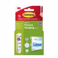 Command Pack of 4 Medium Picture Hanging Strips White