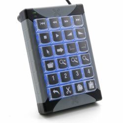 P.I. Engineering P&I Engineering XK-24 keyboard USB Black, Grey 