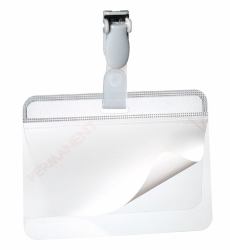 Durable Conference Clip Name Badge Holders and Cards PK25 60x90mm