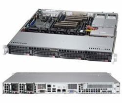 Supermicro 6017R-M7RF Intel® C602J LGA 2011 [Socket R] Rack [1 U] Noir, Gris 