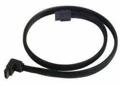 Silverstone CP08 SATA cable 0.5 m Black (SilverStone CP08 - SATA-kabel - 50 cm)