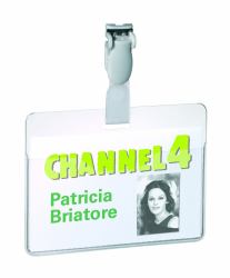 Durable COMBI CLIP Budget Name Badge ID Holder & Inserts PK50 54x90mm