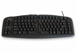 goldtouch V2 keyboard Universal USB QWERTY Spanish Black 