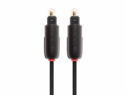 Techlink NX2 Toslink Optical Plug to Toslink Optical Plug audio cable 3 m Black 