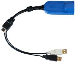 Raritan Digital HDMI, USB CIM Tastatur/Video/Maus [KVM]-Kabel Mehrfarbig, Schwarz 0,3 m 