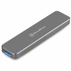 Silverstone MS09 SSD enclosure Charcoal M.2 (SilverStone Mobile Series MS09 - lagri)