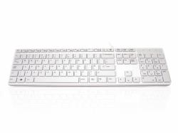 ceratech Accuratus 301 keyboard Universal USB QWERTY UK English Silver, White 