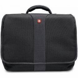 Wenger//SwissGear Flight Portfolio Black//Grey Model 67178140