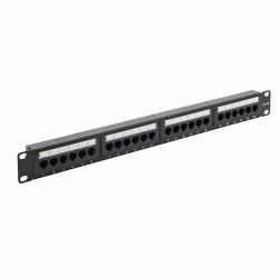 connektgear 24 Port Patch Panel [CAT5e] IDC Punch Down 19 inch + Lacing Bar 