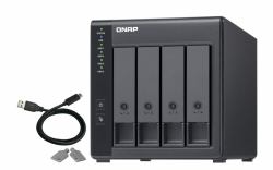 QNAP TR-004 storage drive enclosure HDD/SSD enclosure Black 2.5/3.5" 